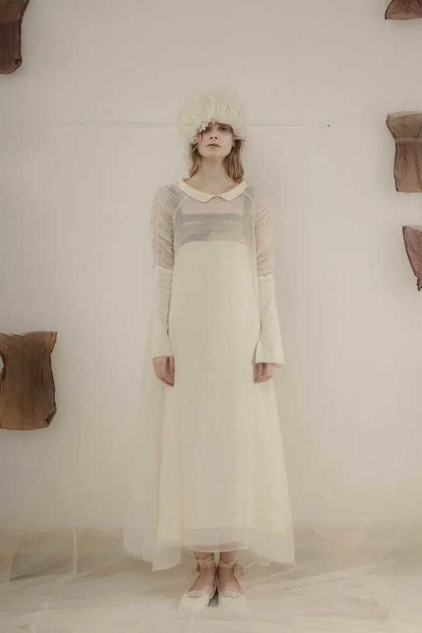 MUTEDANCE (white sheer skirt) MD19SS15